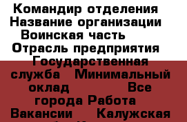 Командир отделения › Название организации ­ Воинская часть 6681 › Отрасль предприятия ­ Государственная служба › Минимальный оклад ­ 28 000 - Все города Работа » Вакансии   . Калужская обл.,Калуга г.